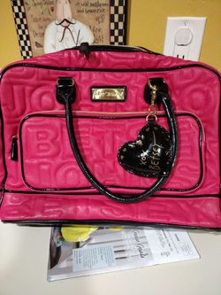 New Betsey Johnson large Weekender Tote Bag