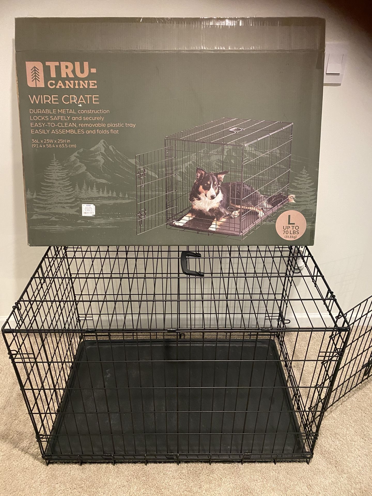 Large Like-New Dog Crate