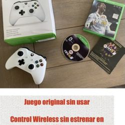 Wireless Control X Box - Unopened And fifa 18