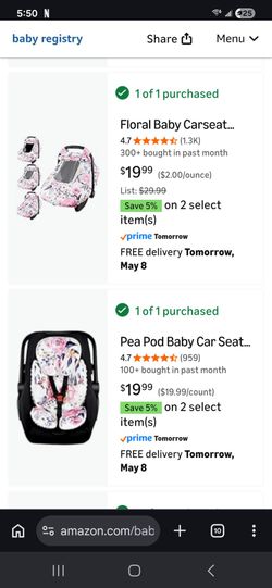 Car seat cover and head support