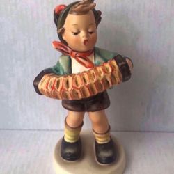 VINTAGE HUMMEL “Accordion Boy” PORCELAIN FIGURINE #185 - 5” - TMK6 