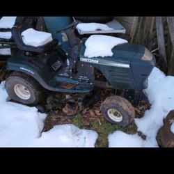 Craftsman Riding Lawn Mower Has Plow That Comes With