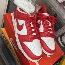 NIKE DUNKS UNI RED/SP SZ 9 DS