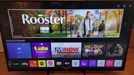LG 65 inch 4k Smart TV. In Perfect Condition because it was in Guest room . With Remote Control.  Any App. WiFi.