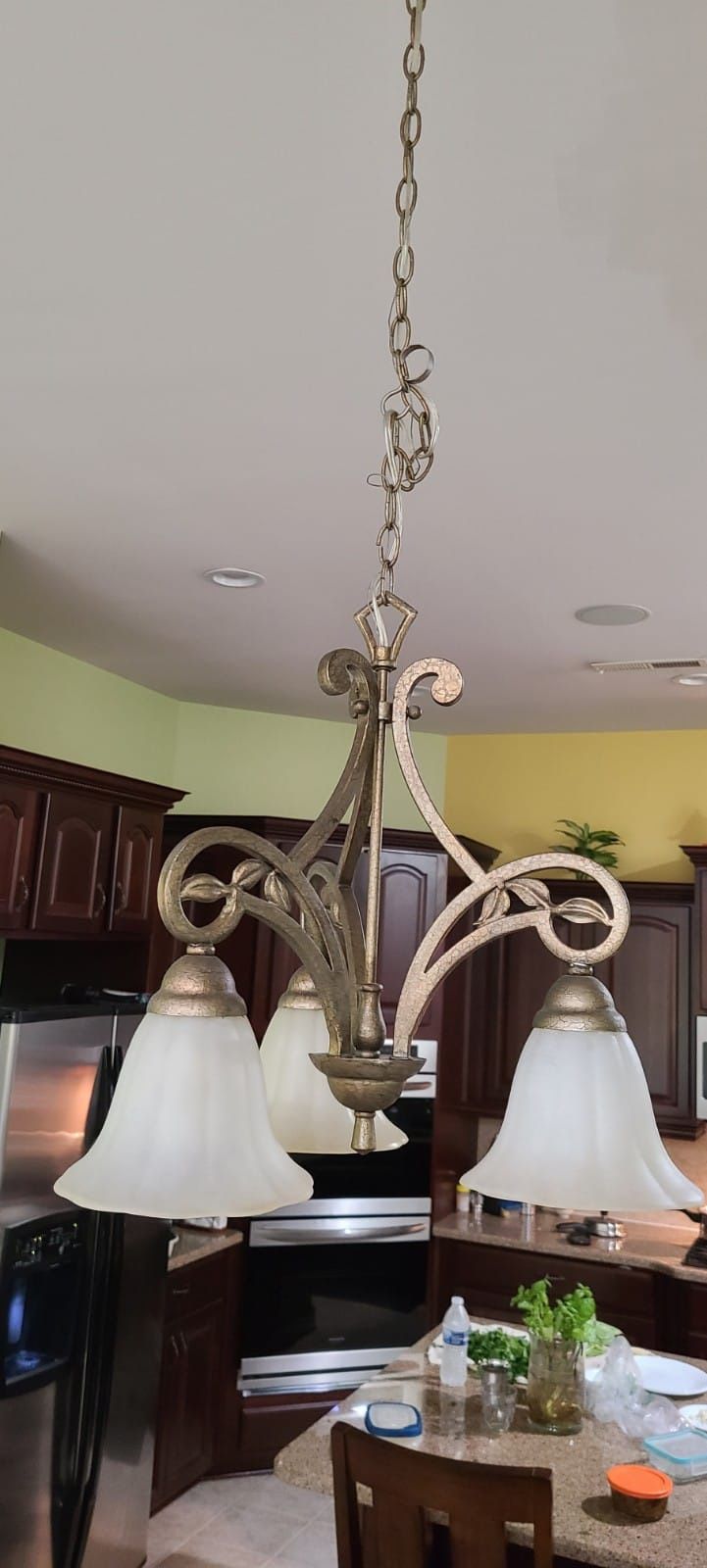 Antique Brass 3 lightdown lighting