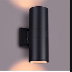 Dusk to Dawn Outdoor Lighting, Up and Down Lights Outdoor Wall Sconce - 2 Light Lamps Included,Exterior Light Fixture Outdoor Wall Lights for Patio,Po