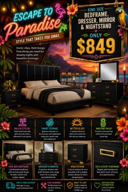BIG SALE! BRAND NEW KING SIZE BEDROOM SET