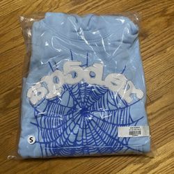 Spider Hoodie Sky Blue Size S 