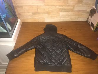 Boys Size 4 pellepelle black zip up jacket