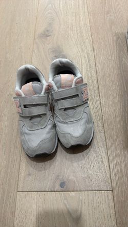New Balance Kids Sneakers Gray Pink Velcro