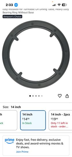 Black lady Susan 15” Hardware