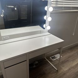 White vanity Mirror Only
