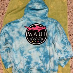 Maui And Sins Hooded Sweatshirt Men’s XL new With Tags 