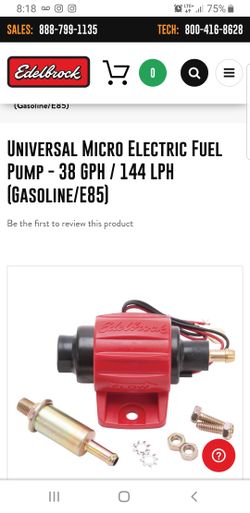 edelbrock micro fuel pump gasoline