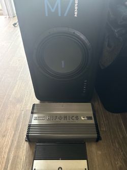 Memphis M7 12” sub -Hifonics 1700w amp- JL audio digital 6channel amp