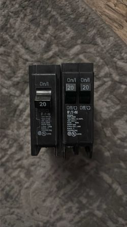 20 amp single pole & tandem Square D breaker