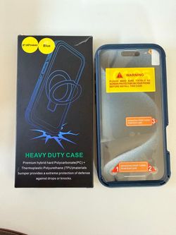 NEW iPhone 16 Pro Max Heavy Duty Case Blue