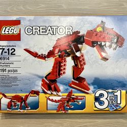 LEGO CREATOR 6914 Dinosaurs Prehistoric Hunters 3 In 1 Set New in Sealed Box NIB