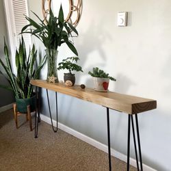 Solid Wood Console Entryway Table