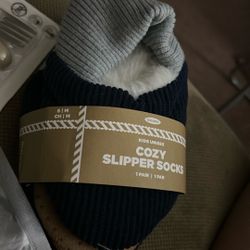 S/M Navy blue Slippers 