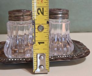 Vintage mini salt and pepper shakers