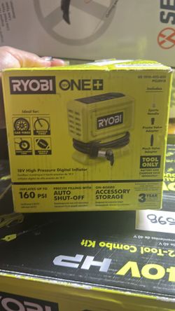 RYOBI 18V CORDLES INFLATOR TOOL ONLY NEW