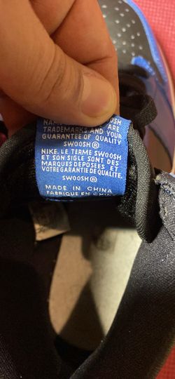 Size 9 1/2 Air Jordan 1 High – Black & Royal Blue – Excellent Condition