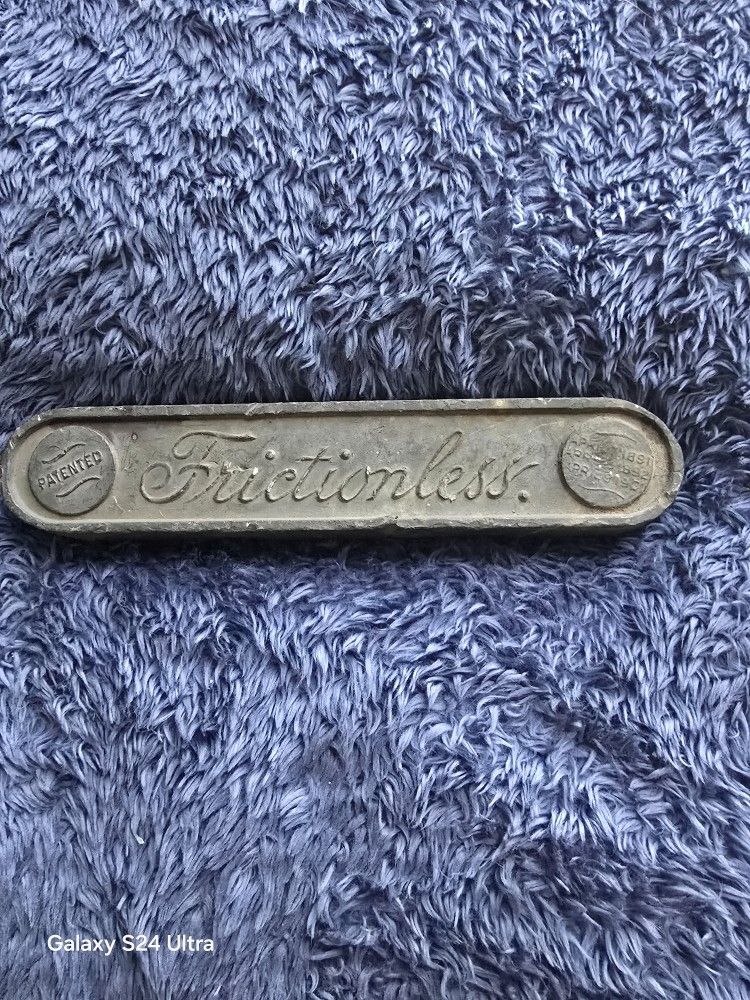 Frictionless Lead Bar From 1891