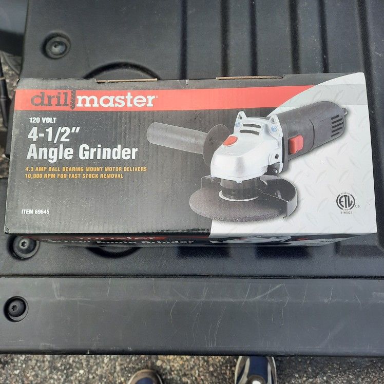 Drill Master 4 1/2 Inch Andle Grinder. 120 Volt. Have 2. Make An Offer For Both.