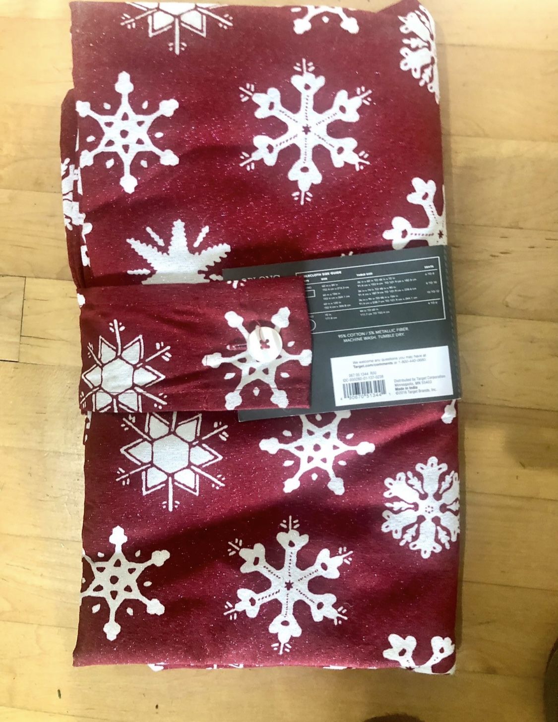 Large Tablecloth. Rectangle. NEW Or Use As Tree Skirt Too