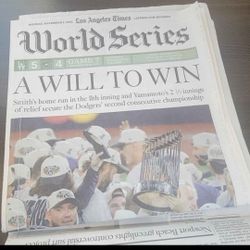 LOS ANGELES DODGERS 2025NWORLD SERIES CHAMPS . 11/03/25 . NEW ,, COMPLETE