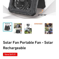 Solar Powder, Fan/light/power bank