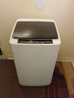Portable washing machine with spin dry