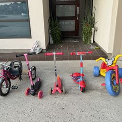 Kids Scooters And Tricycle 
