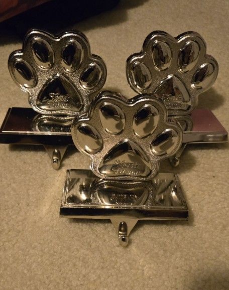 stocking hangers all for $10 dog feet