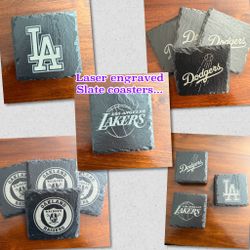 Sports Team Slate Coasters