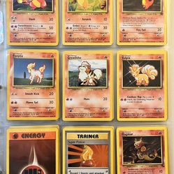 1999 Vintage Binder Collection of 99 Pokemon Cards (10 pages) Near Mint Condition