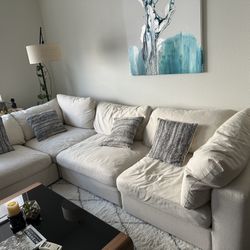 White Corner Sofa