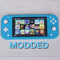 NINTENDO SWITCH LITE + 200 TOP GAMES + 10k RETROS + MOVIES