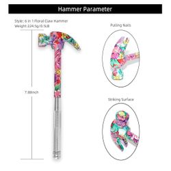 Floral Hammer & Screwdriver Tool Set