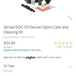 Sensei DOC-CK Deluxe Optics Care and Cleaning Kit
