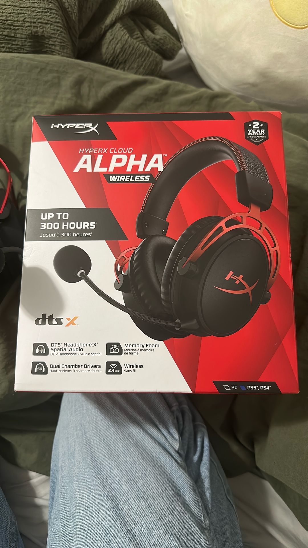 Hyperx Cloud Alpha Wireless Gaming Headset Works For PC and ps4/ps5
