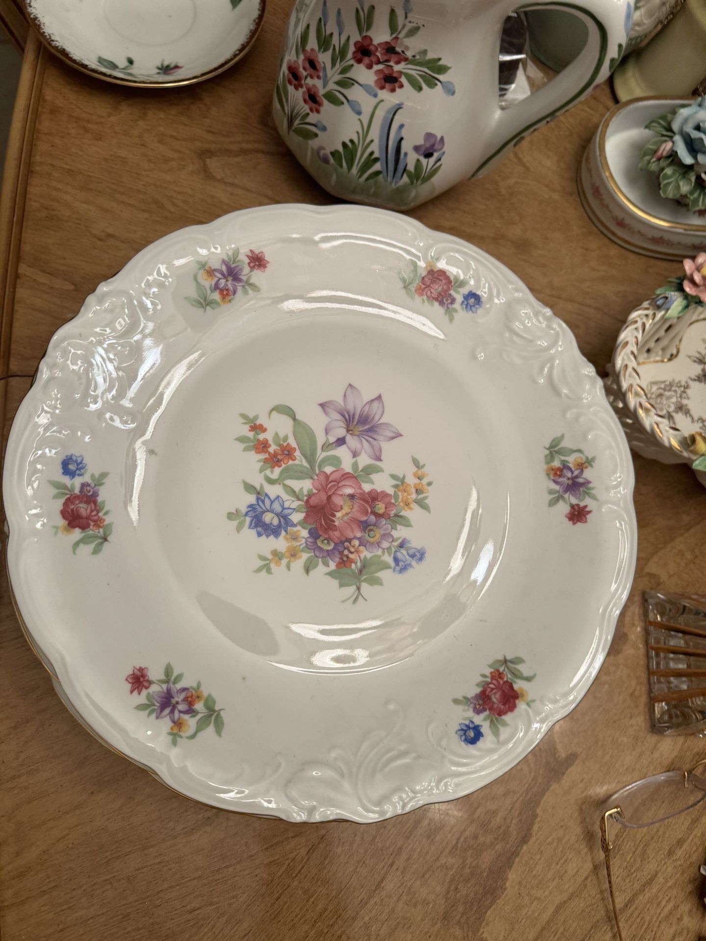 Made In Poland Plates With Gold Trim