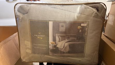 Fieldcrest Luxury King Comforter Set – 3 Pieces