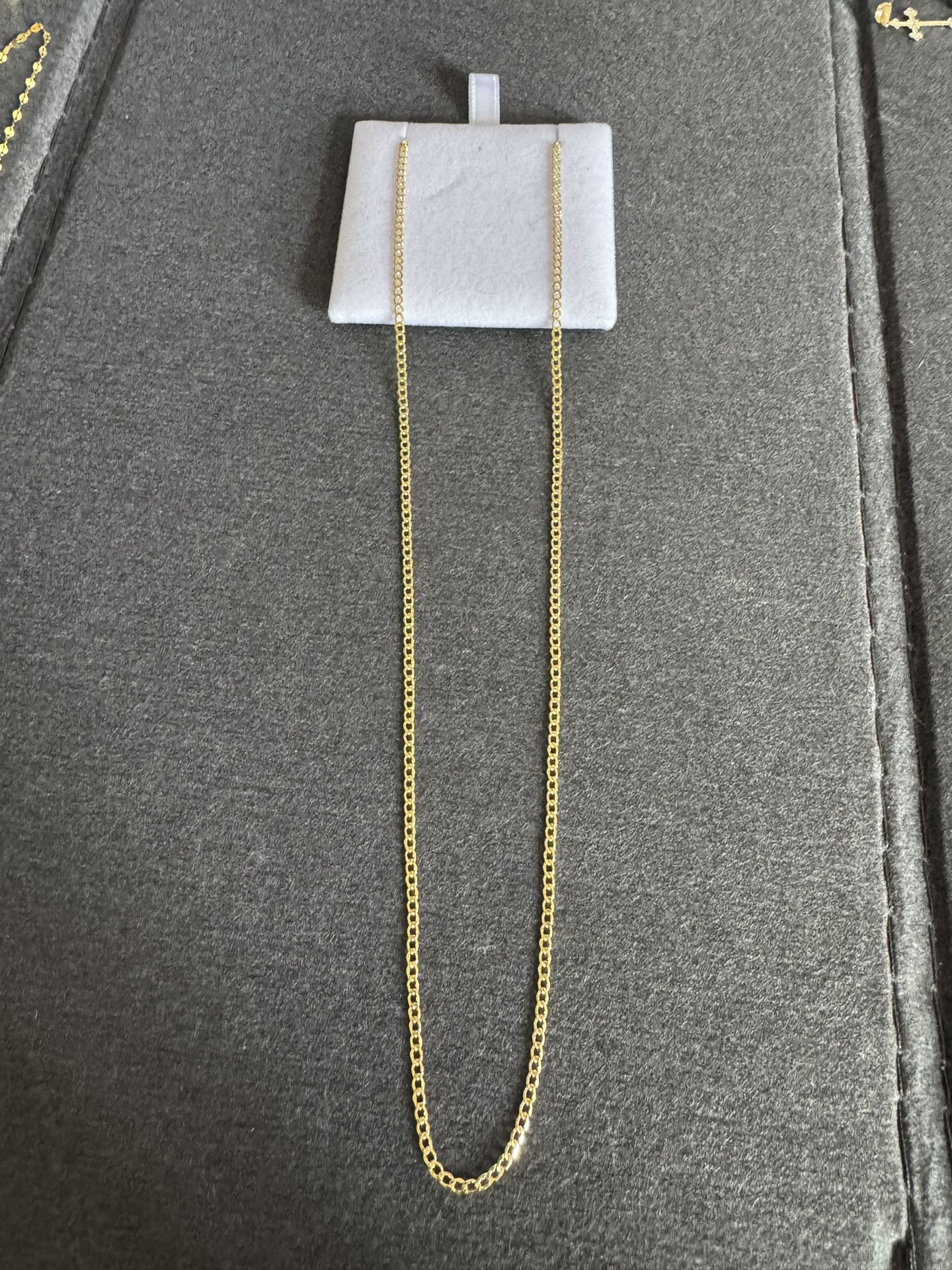10K GOLD CUBAN CHAIN 20 INCH 2MM