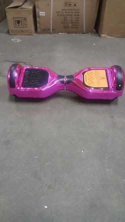 Brand new bluetooth hoverboard with led on top chrome pink