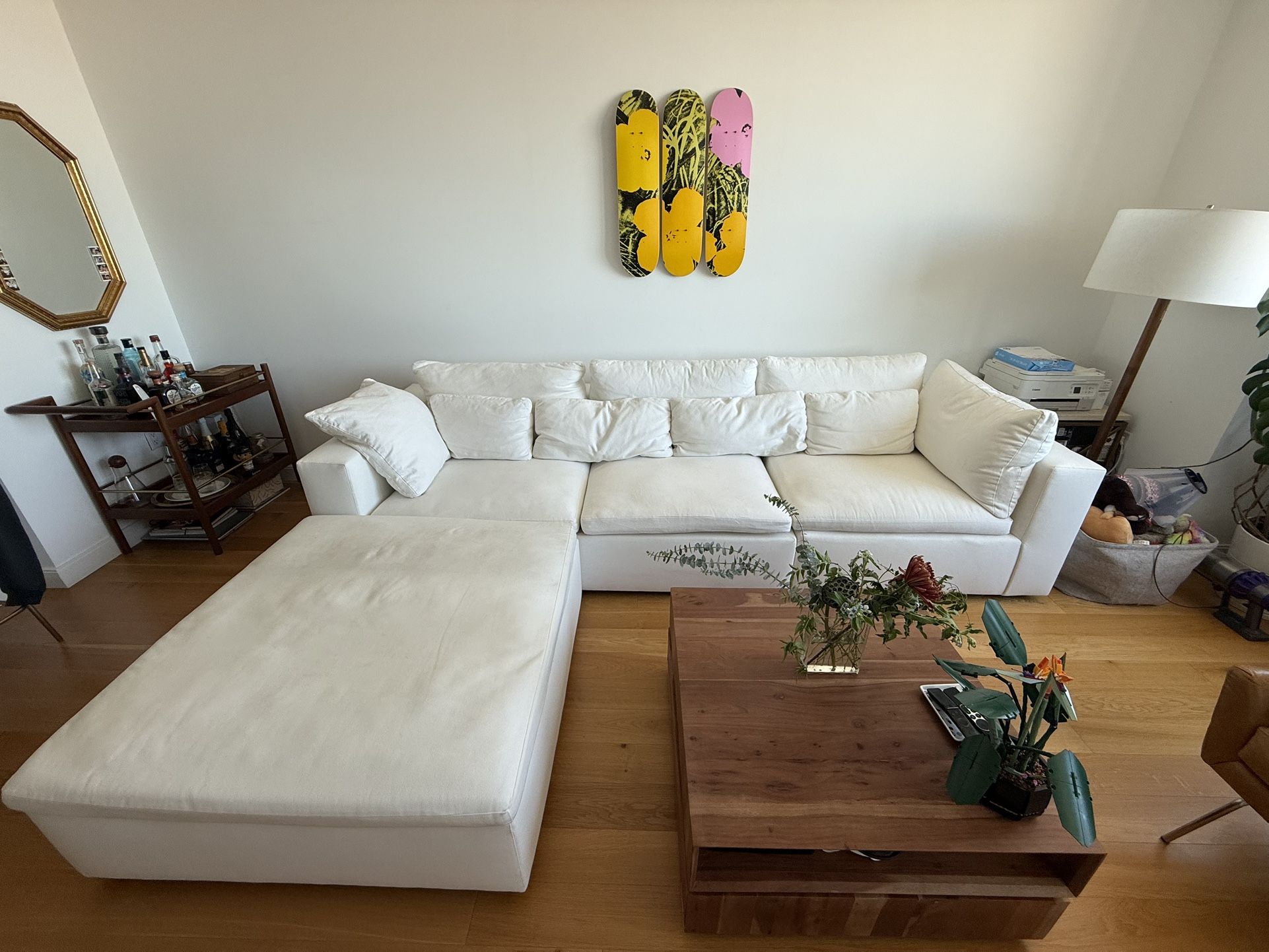 West Elm Harmony Modular 3 Piece Ottoman Sectional (120”)