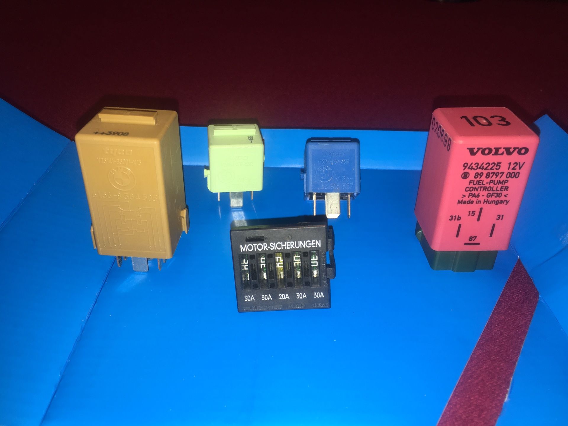 5 series BMW Relays and 850/S70 Volvo Relay