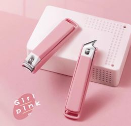 2pcs/Set Nail Clippers Set Portable Nail Scissors