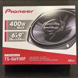 Pioneer 6x9 Inch Door Speakers 400 Watts Max 3 Ways Coaxials
